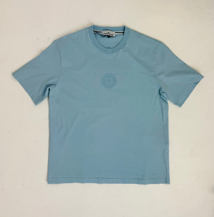 Stone Island Blue Camo Print T-Shirt