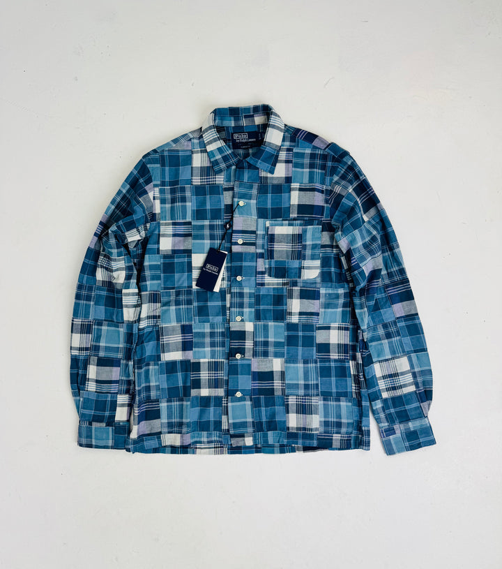 Ralph Lauren Blue Patchwork Madras Shirt