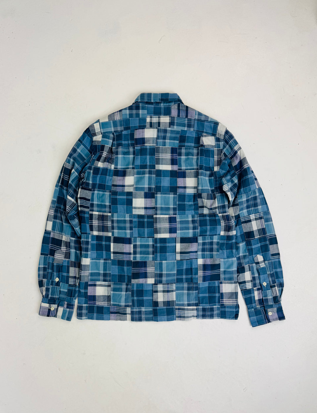 Ralph Lauren Blue Patchwork Madras Shirt