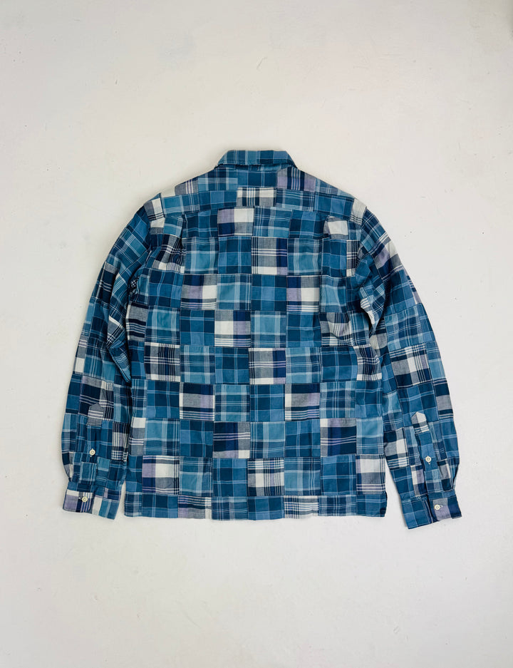 Ralph Lauren Blue Patchwork Madras Shirt