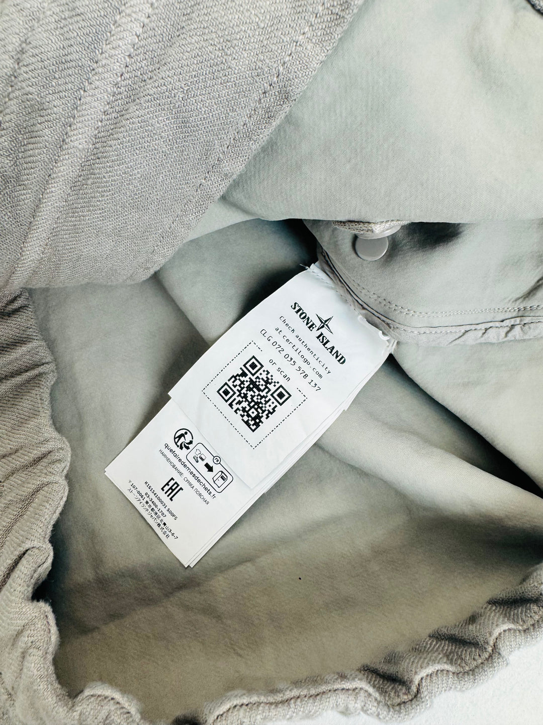 Stone Island Bonded Linen Ghost Piece