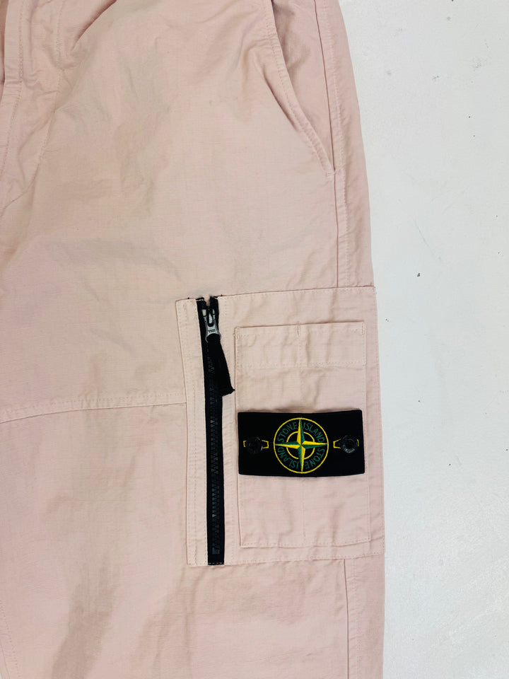 Stone Island Antique Rose Loose-Fit Cargo Trousers