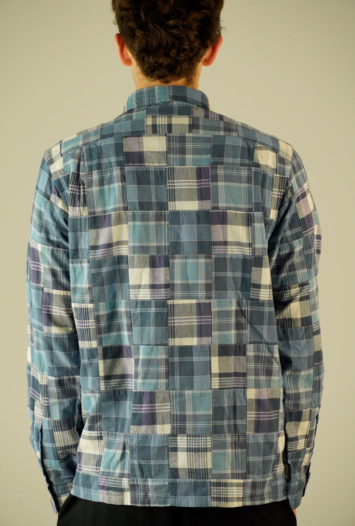 Ralph Lauren Blue Patchwork Madras Shirt