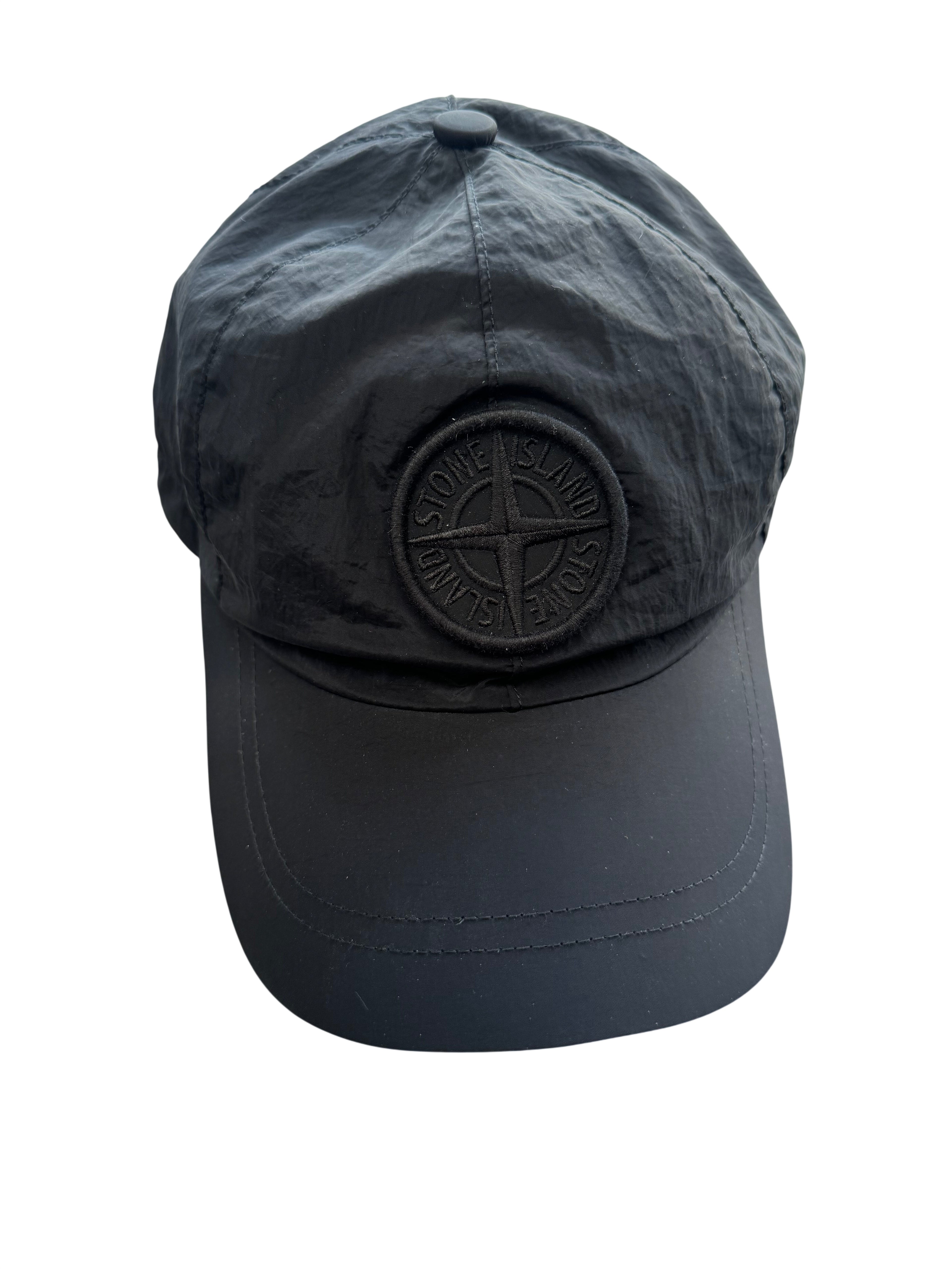 Stone Island Nylon Metal Black Baseball Cap