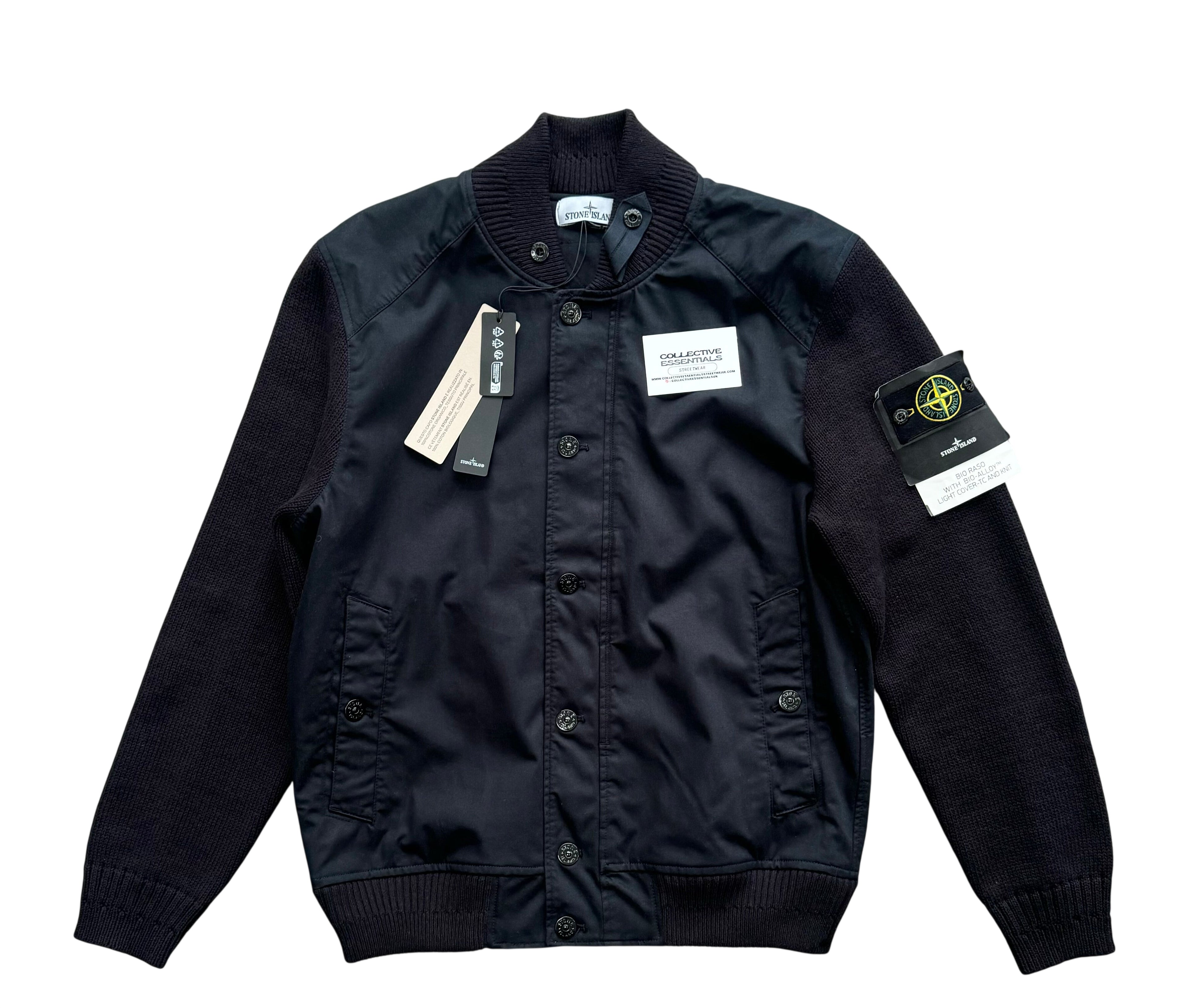 Stone Island Bio Raso with Bio-Alloy Light Cover-TC Knitted Bomber - Large