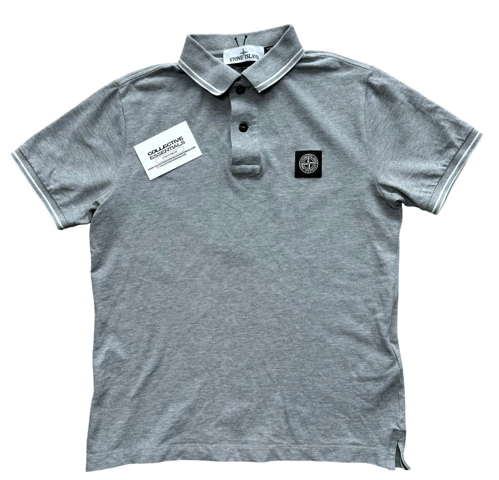 Stone Island Grey Polo Shirt - Small