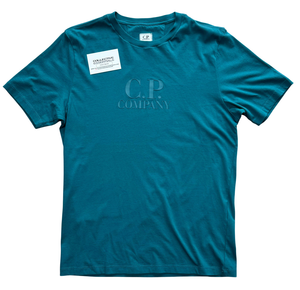 C.P. Company Teal Logo T-Shirt - Small