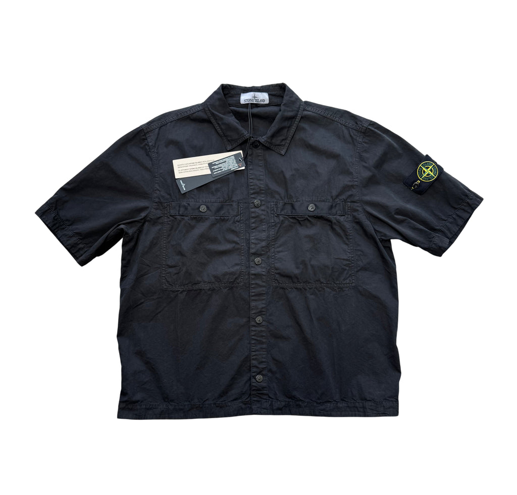 Stone Island Short Sleeve Shirt - Black