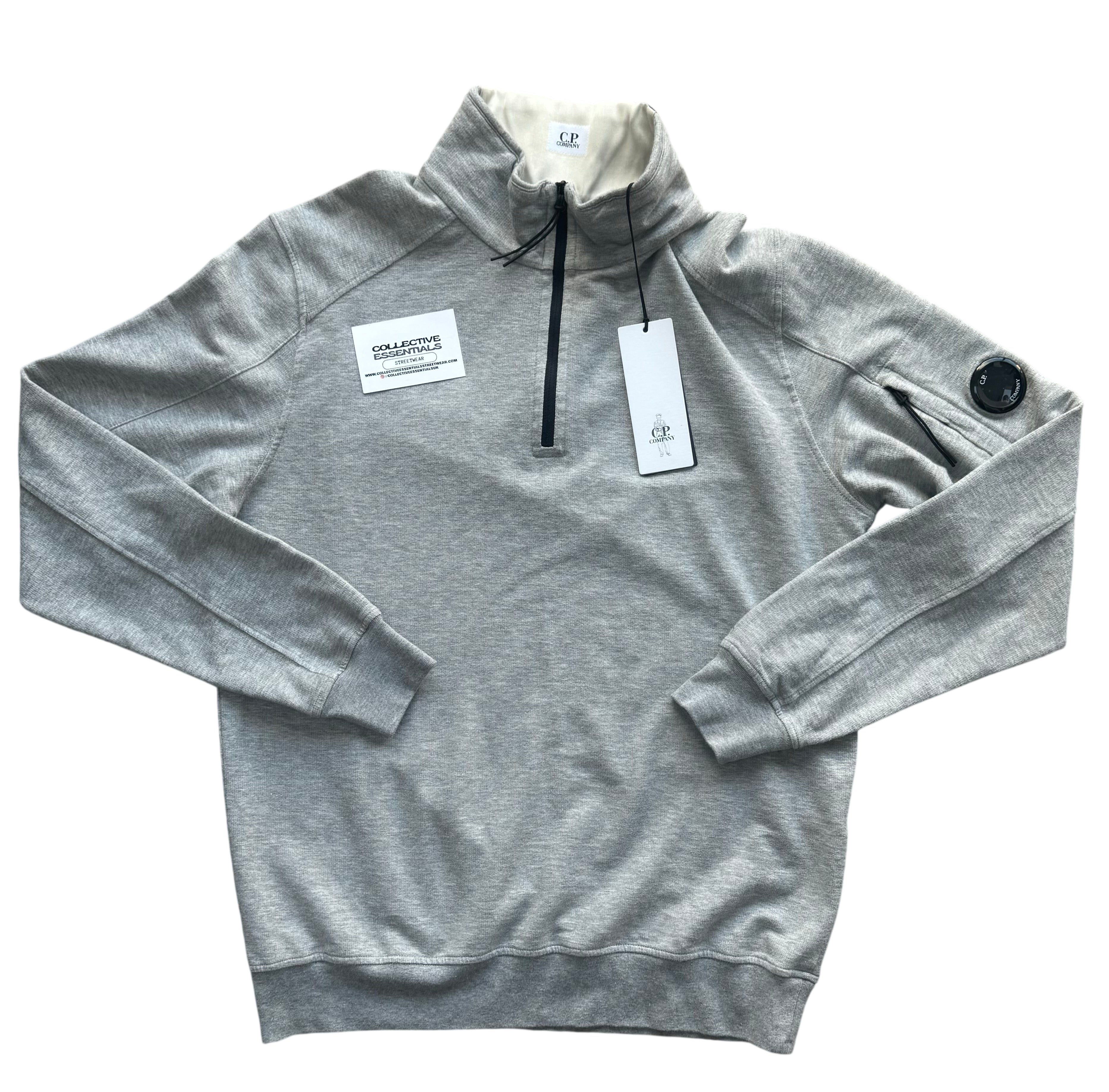 C.P. Company Grey Quarter Zip - Large