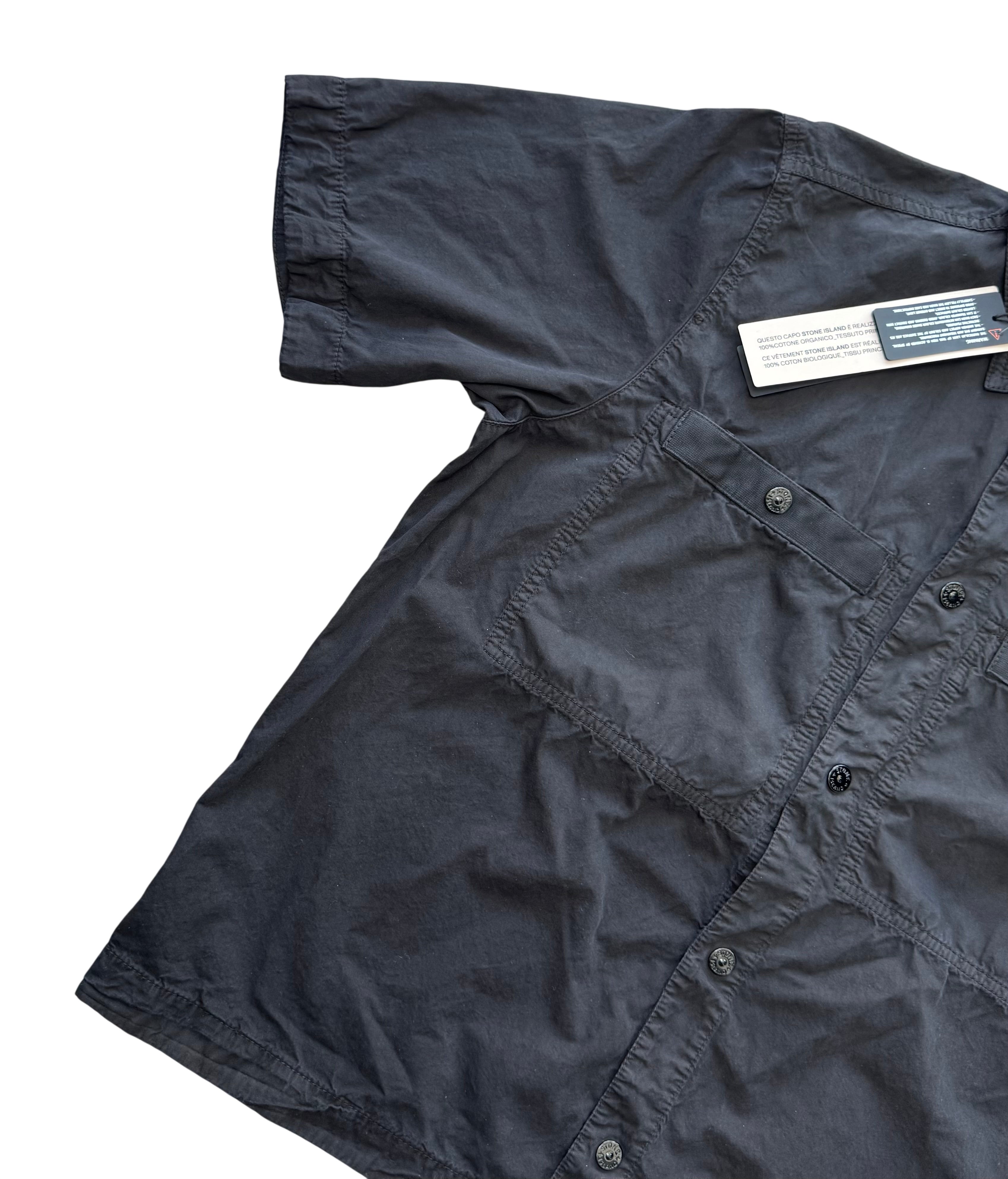 Stone Island Short Sleeve Shirt - Black