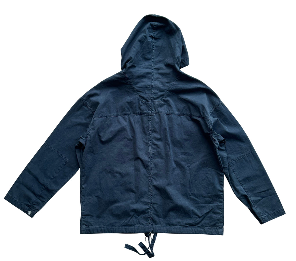 Nigel Cabourn Lybro Navy Zip Army Smock - Medium