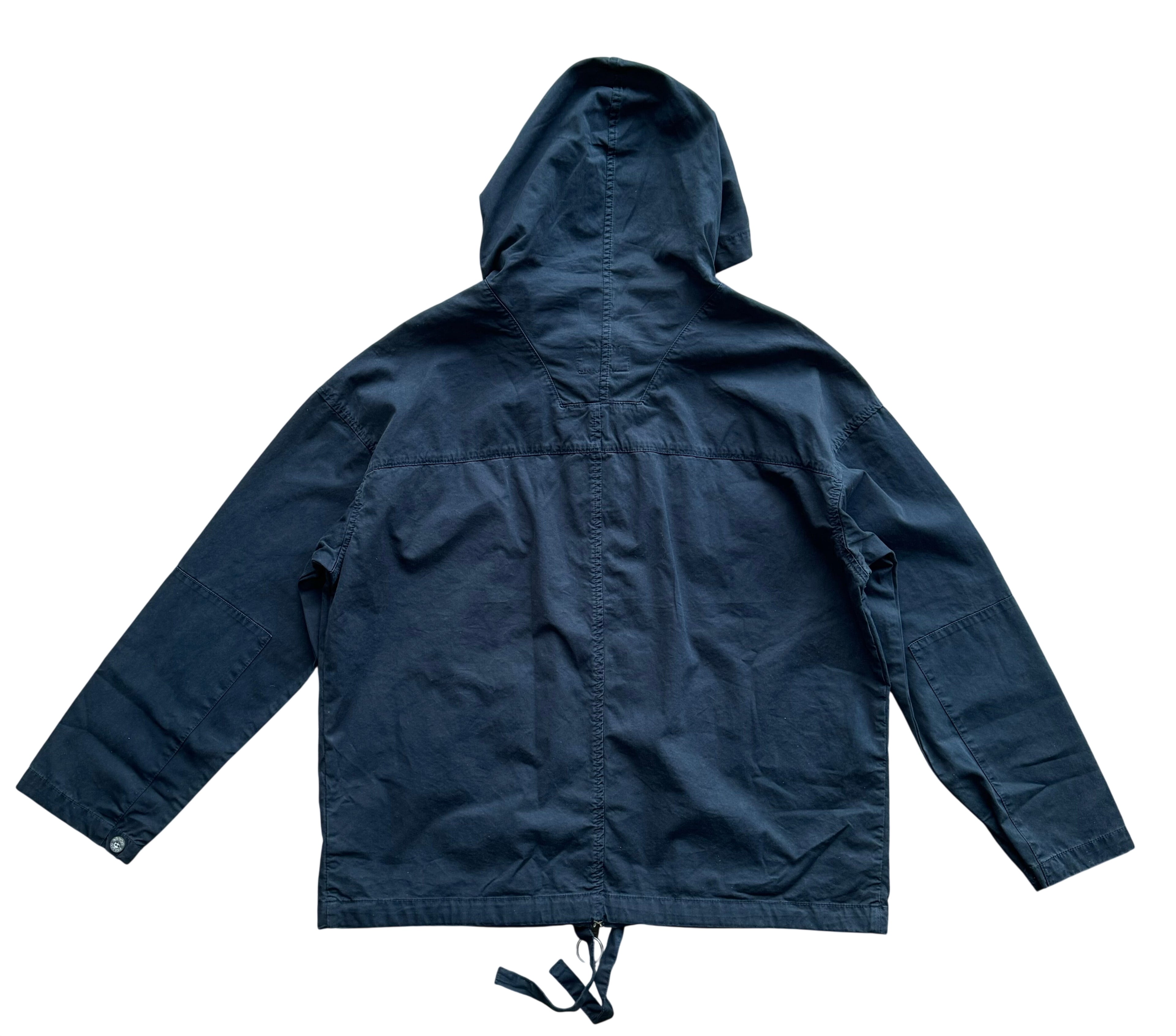 Nigel Cabourn Lybro Navy Zip Army Smock - Medium