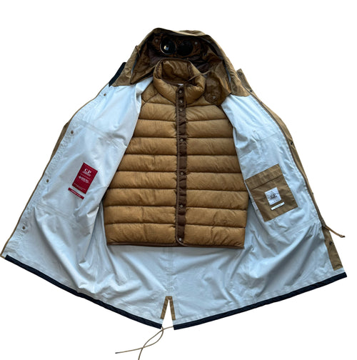 C.P. Company Gore-Tex Infinium Goggle Down 2 in 1 Fishtail Parka - XL