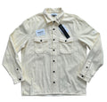 Stone Island Cream Corduroy Buttoned Overshirt - XXL